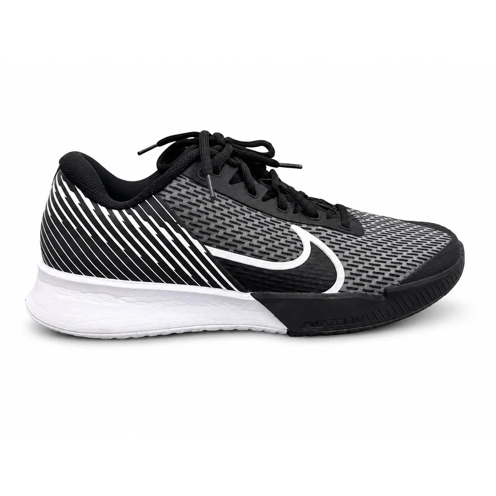 Nike Court Air Zoom Vapor Pro Men's Black White Tennis Shoes Size 7.5